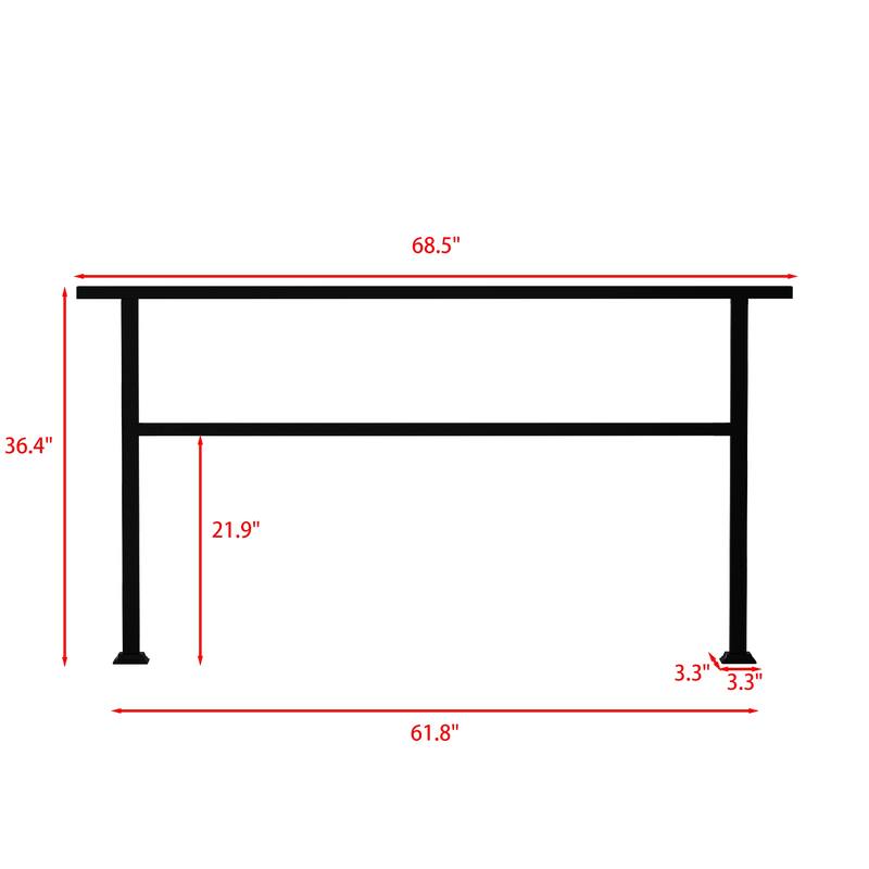 Flexible Outdoor Handrail Kit for Stairs (2-5 Steps)