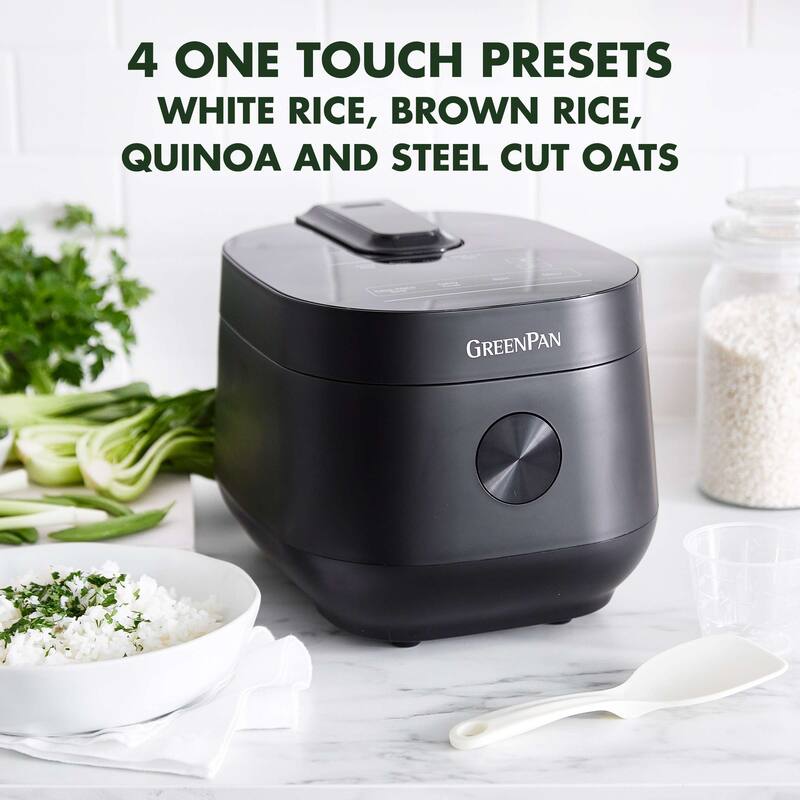GreenPan 8 Cup Electric Healthy NonStick Rice Cooker Bed Bath