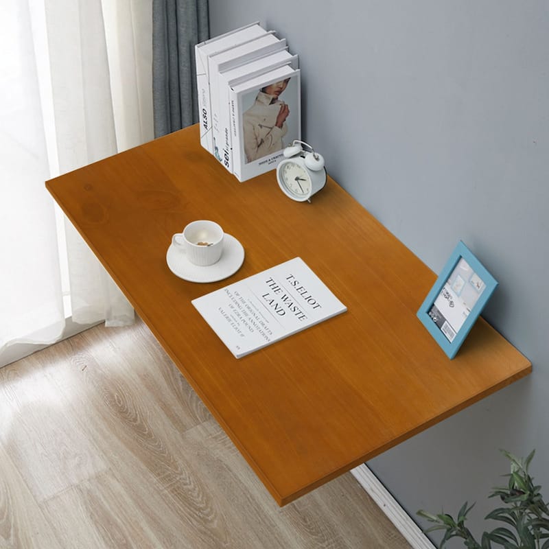 Multifunctional Wall Mounted Folding Desk Wooden Shelf & Workbench