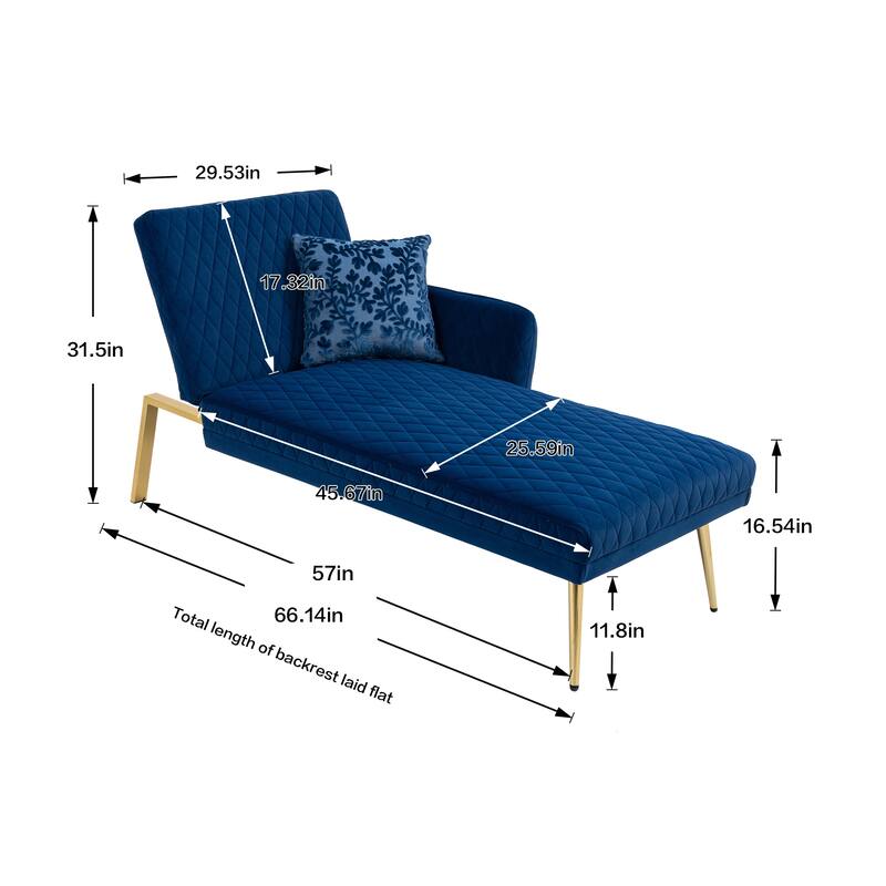 COOLMORE Velvet Sofa Loveseat Sofa with metal feet