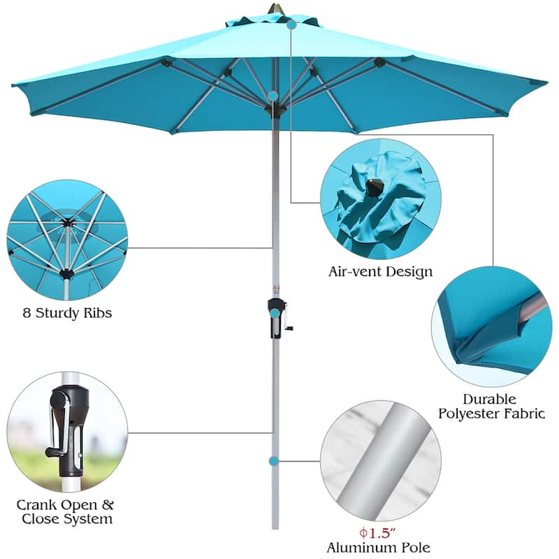 9 ft Patio Umbrella Outdoor Market Table Umbrella