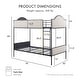 preview thumbnail 2 of 4, Furniture of America Orven Modern Black Metal Twin over Twin Bunk Bed with Reversible Ladder