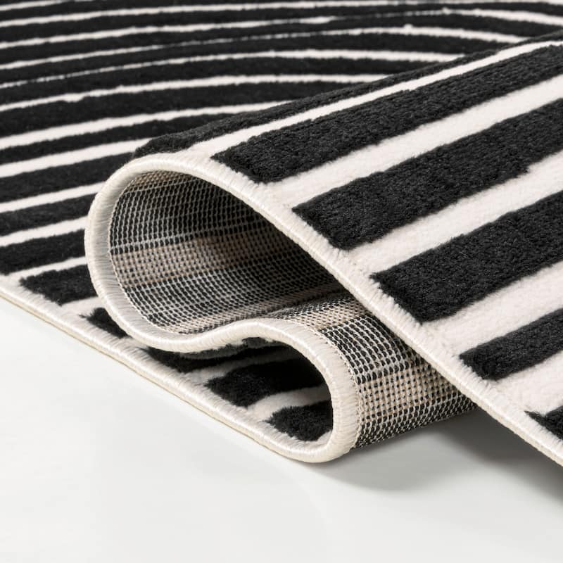 JONATHAN Y Odense Minimalist Curve Geometric Gray/Ivory Area Rug