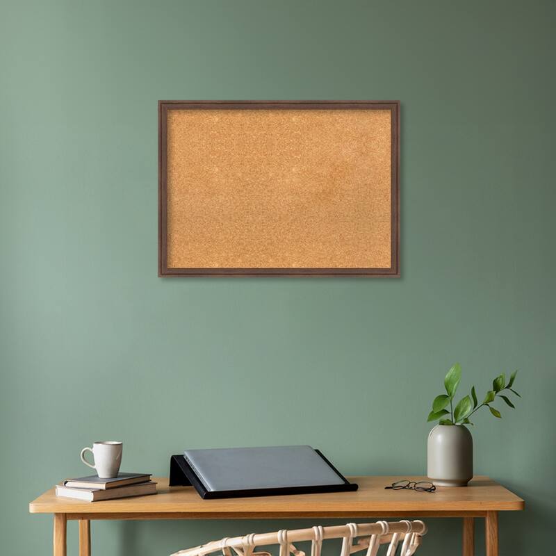 FlorenceFramed Natural Corkboard Bulletin Board