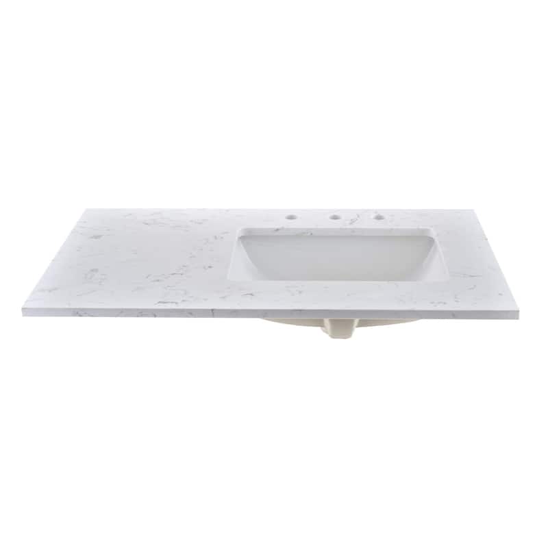 Serenlace Engineered Marble Vanity Countertop with Sink