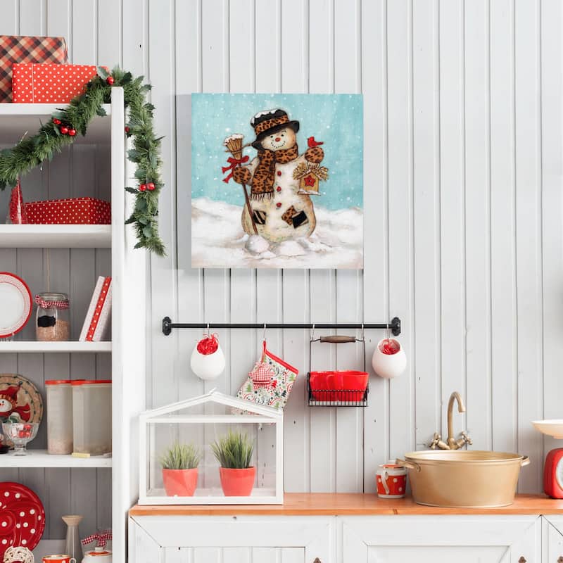 Snowman-Premium Gallery Wrapped Canvas - Ready to Hang