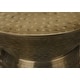 preview thumbnail 10 of 17, 20"L Metal Drum Accent Table with Hammered Design, Contemporary Side, End, and Nightstand Table for Living Room and Bedroom