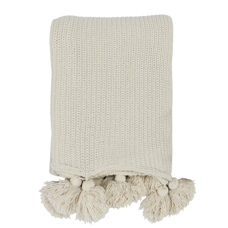 Kerith 100% Cotton 50"x 70" Throw Blanket by Kosas Home
