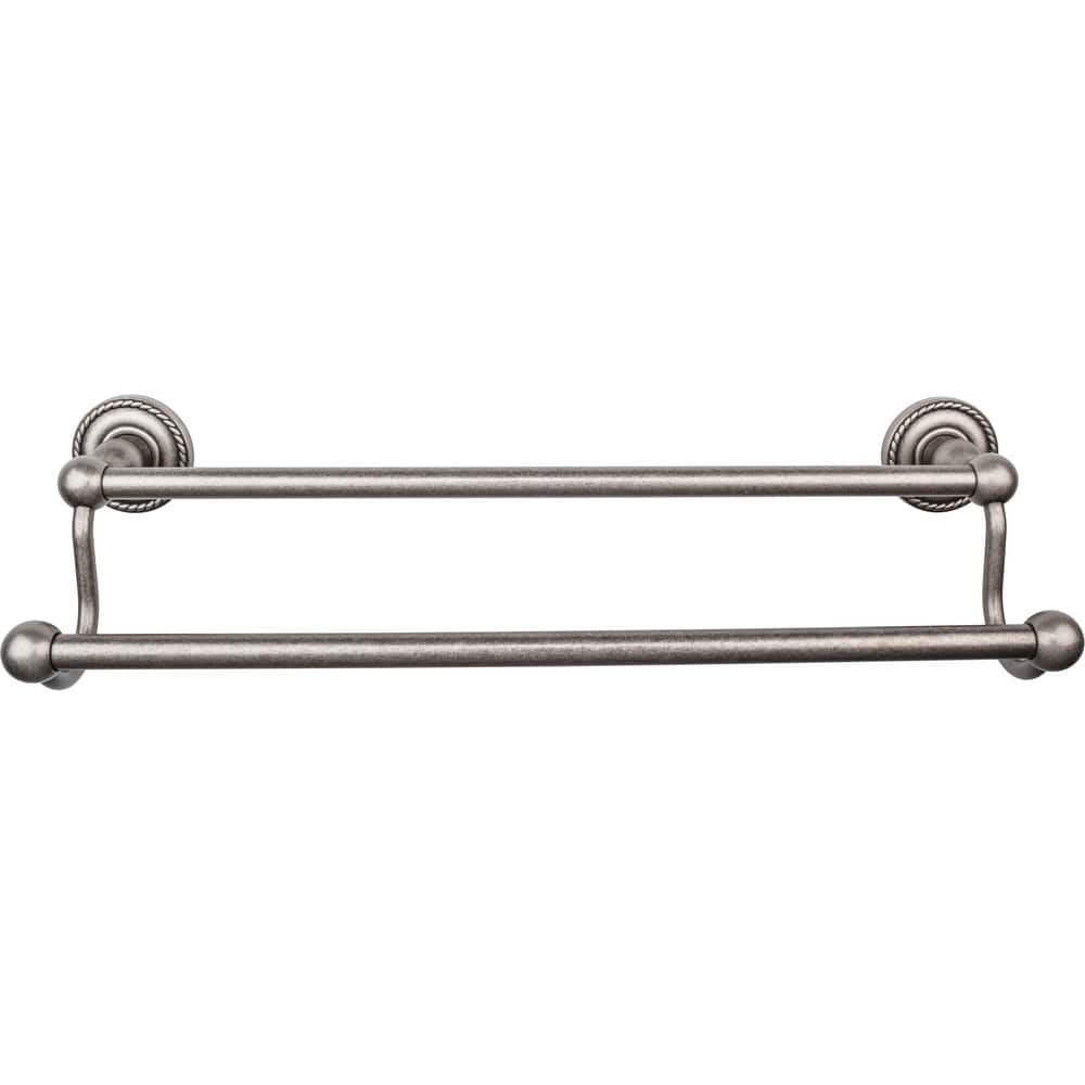 Top Knobs Edwardian Bath 18 Inch Double Towel Bar Rope Backplate