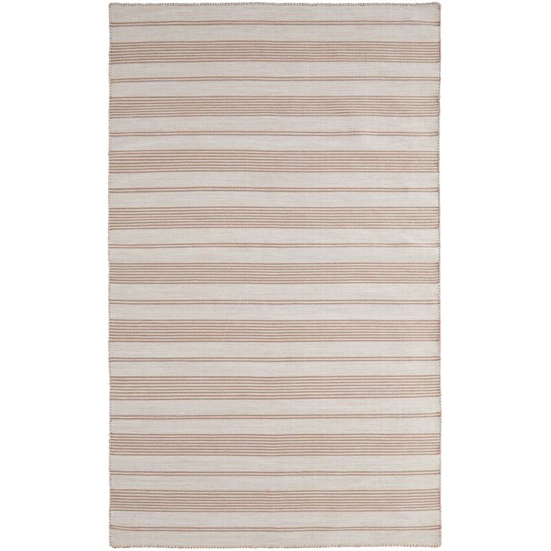 Granberg Eco-Friendly PET Rug, Outdoor, Black/White, Area Rug - 2' x 3' - Rust Orange/Ivory