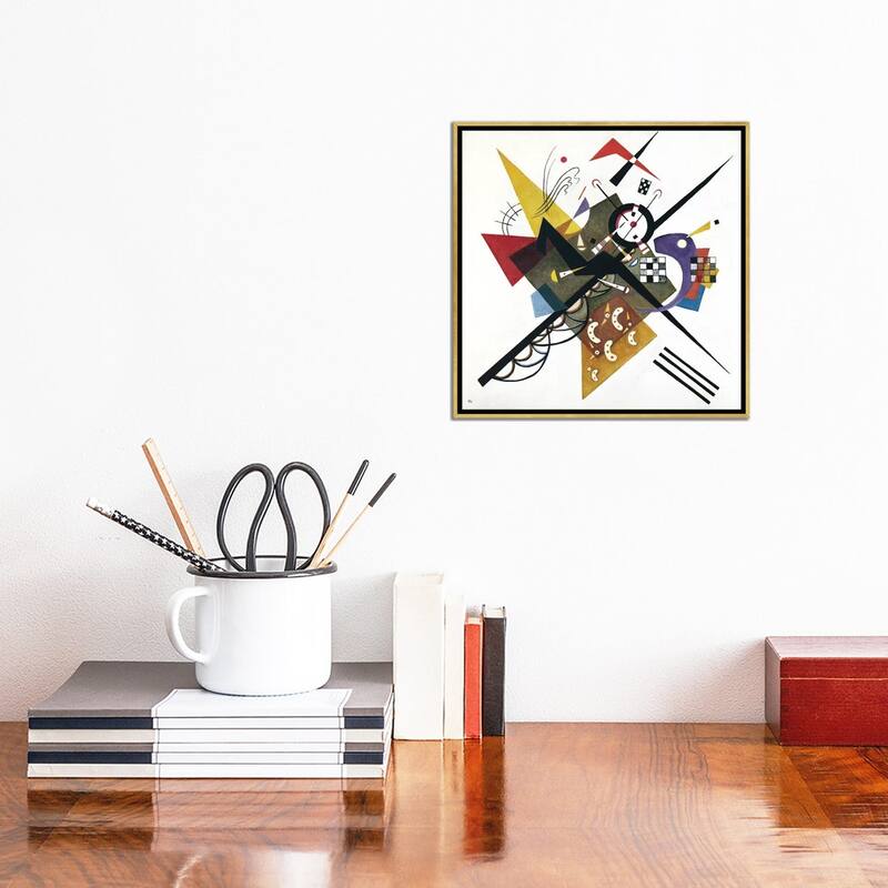 iCanvas "On White II, 1923" by Wassily Kandinsky Framed Canvas Print