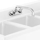 preview thumbnail 9 of 15, Commercial Wall Mount Sink Faucets 4in Center w Swivel Spouts NSF