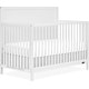preview thumbnail 1 of 3, Dream On Me Dillian 5-in-1 Convertible Crib, JPMA & Greenguard Gold Certified - White White