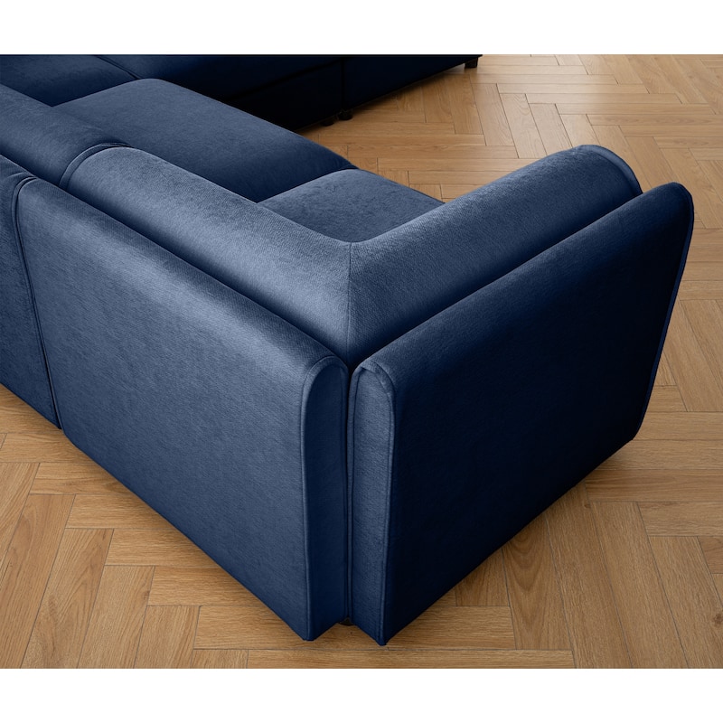 3 Seater L Shaped Sectional Sofa 109" Modular Couch with Storage Seat
