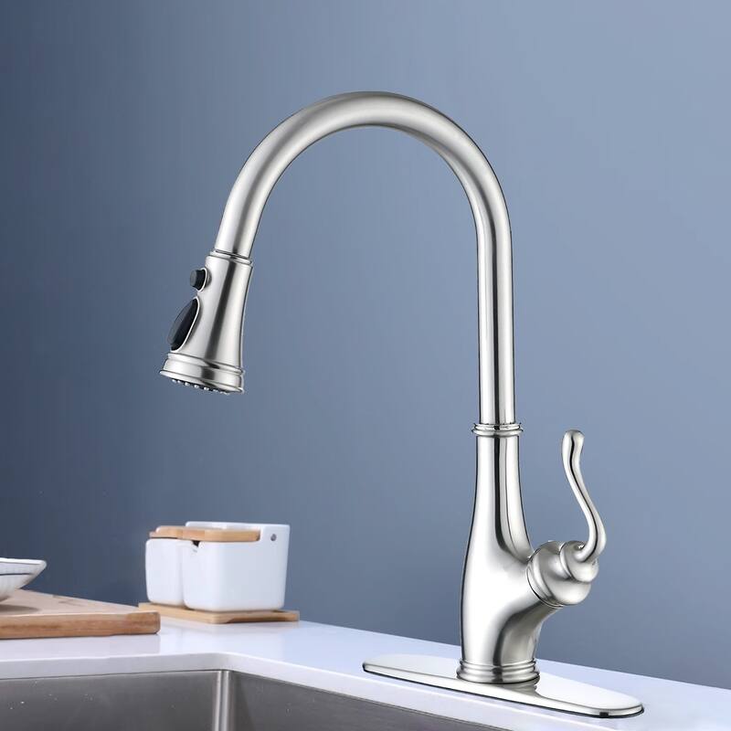 Topcraft High-arc Stainless Steel kitchen Sink Faucet