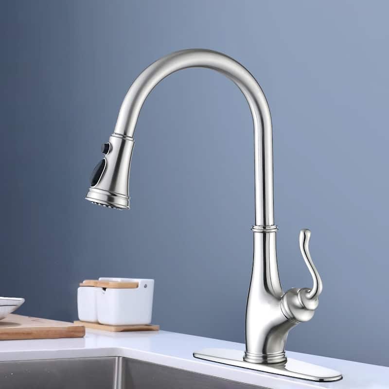 Topcraft Pulldown Single Handle Single Hole Kitchen Faucet