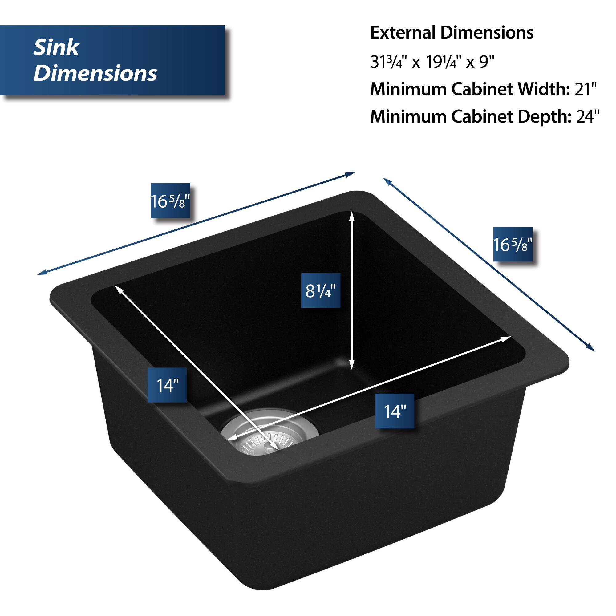 Karran USA QU-690-BL - Bar Sinks Sinks for sale online | eBay