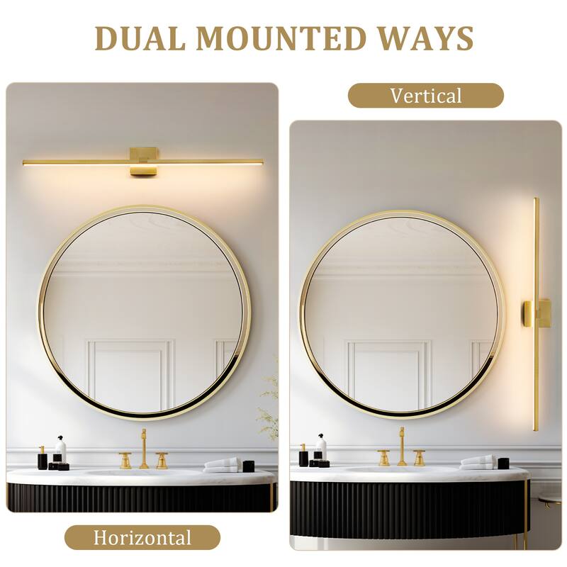 Modern Vanity Lighting Fixtures 24/32/39'' Bathroom Vanity Lights Over Mirror Wall Sconce for Bathroom