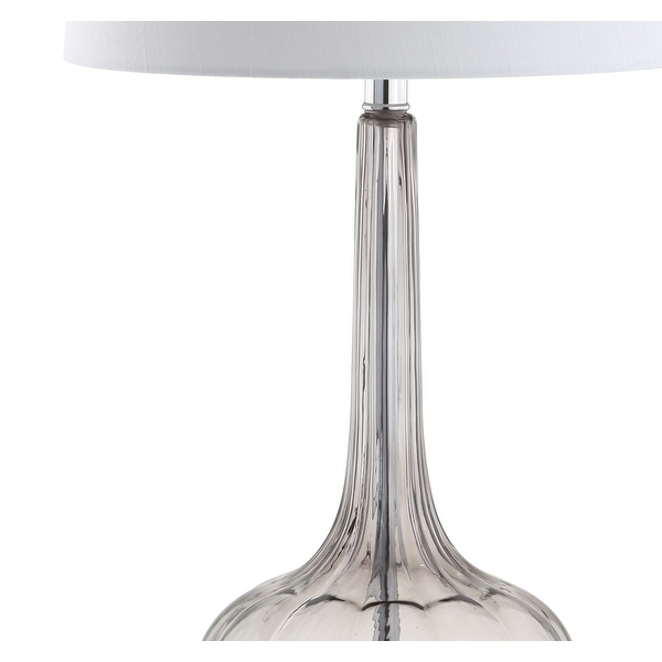 Diamante 28.5 Glass Teardrop LED Table Lamp Pink Set of 2 by JONATHAN Y