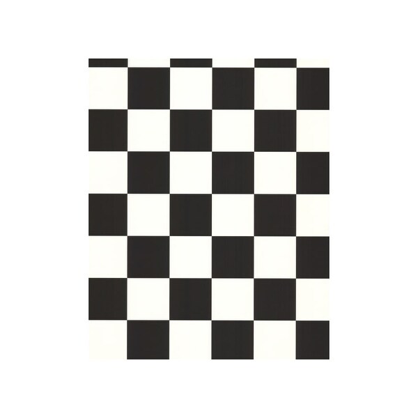 Shop York Wallcoverings Bz9291 Black And White Book Check