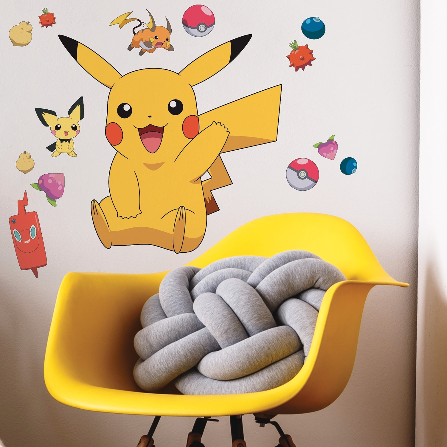 Pikachu Plush RoomMates Pokémon Peel And Stick Wallpaper, Togo