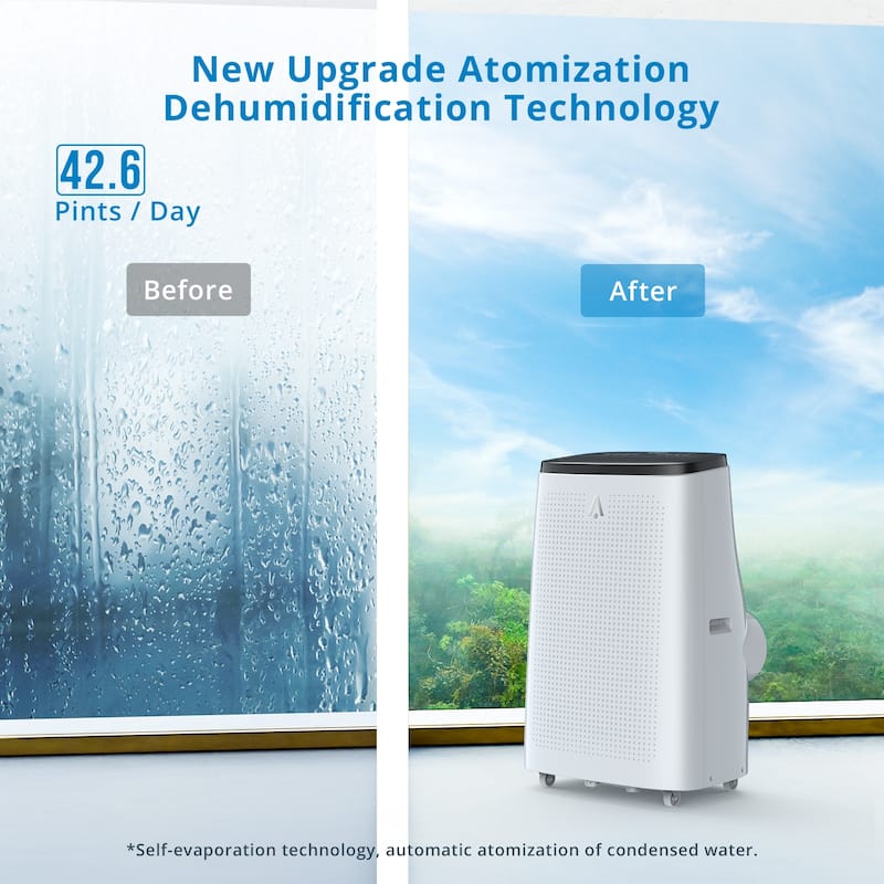 14000 BTU Portable Air Conditioner - Cools Rooms Up to 700 Sq