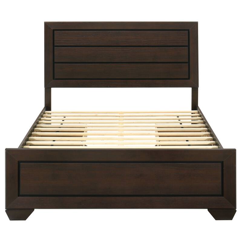 Kauffman Transitional Wood Storage Panel Bed