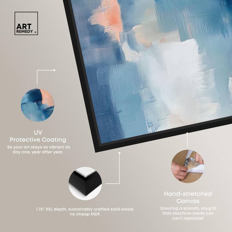 Whispering Blue I Canvas by Art Remedy