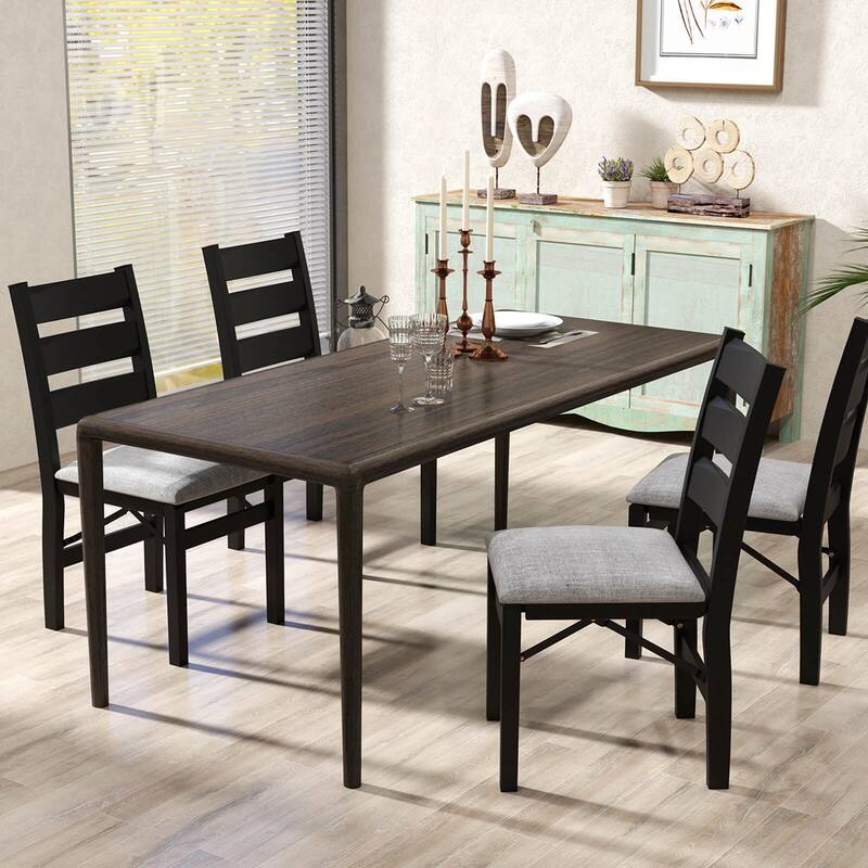 Costway Folding Chairs Set of 2/4 Modern Upholstered Chairs with Comfy