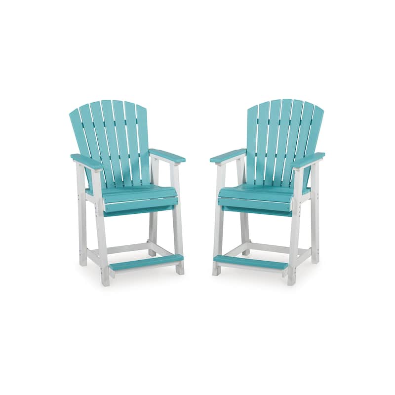 Signature Design by Ashley Eisely Outdoor Counter Height Bar Stool (Set of 2)