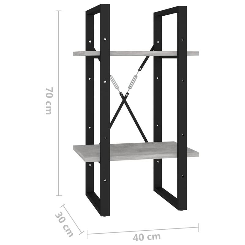 vidaXL Bookshelf Book Cabinet Shelving Unit for Living Room Engineered Wood
