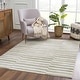 preview thumbnail 14 of 37, Hauteloom Liverpool Living Room, Bedroom Area Rug - Contemporary - Off White,Medium Gray,Light Gray - 9'2" x 12' 2' x 3' - Ivory, Off White, Olive Green, Green / Liverpool
