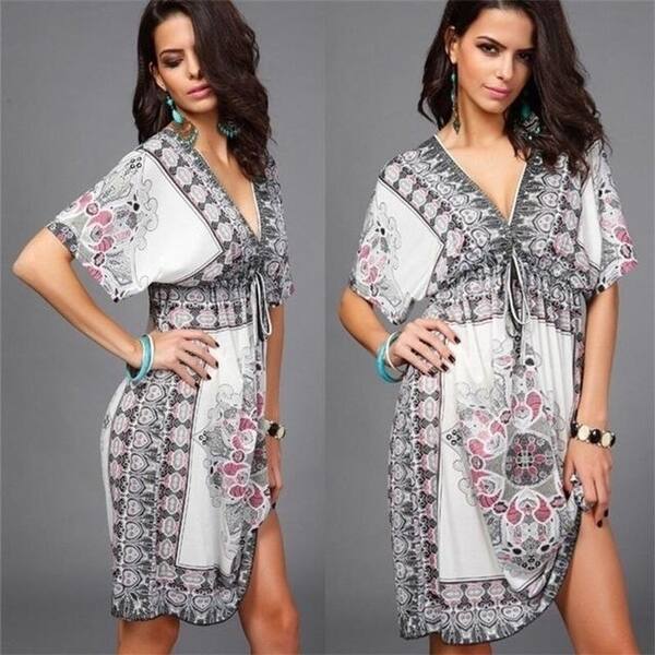 Shop 2017 Summer Boho Style Dress Women Hot Maxi Vintage Floral