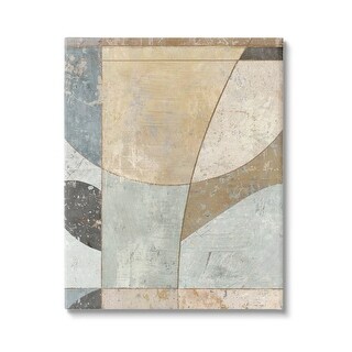 Stupell Neutral Tones Curved Shapes Canvas Wall Art by Suzanne Nicoll ...
