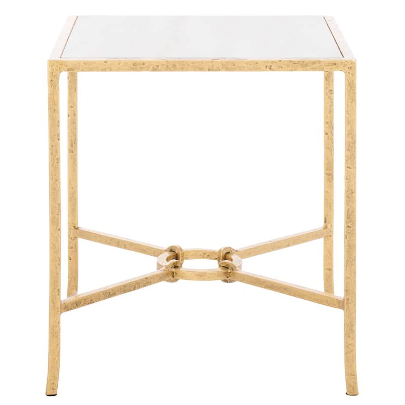 SAFAVIEH Couture Tauri Forged Metal Square Accent Table - 19"W x 19"D x 20"H