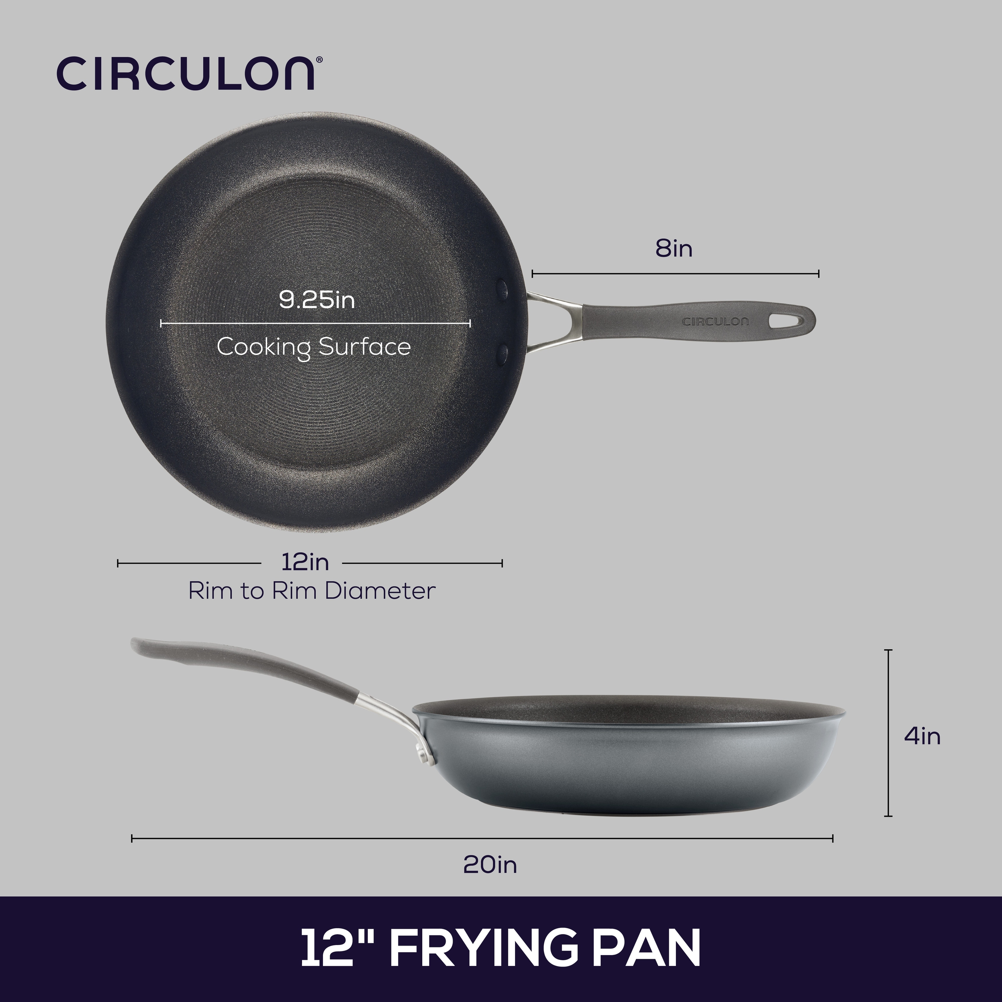 Circulon A1 Series with ScratchDefense Technology Nonstick Induction  Stockpot with Lid, 8-Quart, Graphite - Bed Bath & Beyond - 37931743