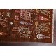 preview thumbnail 9 of 14, Tribal Pictorial Kazak Oriental Wool Area Rug Handmade Office Carpet - 3'3" x 4'11"