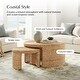 preview thumbnail 4 of 6, Albizua Farmhouse coffee table By HULALA HOME