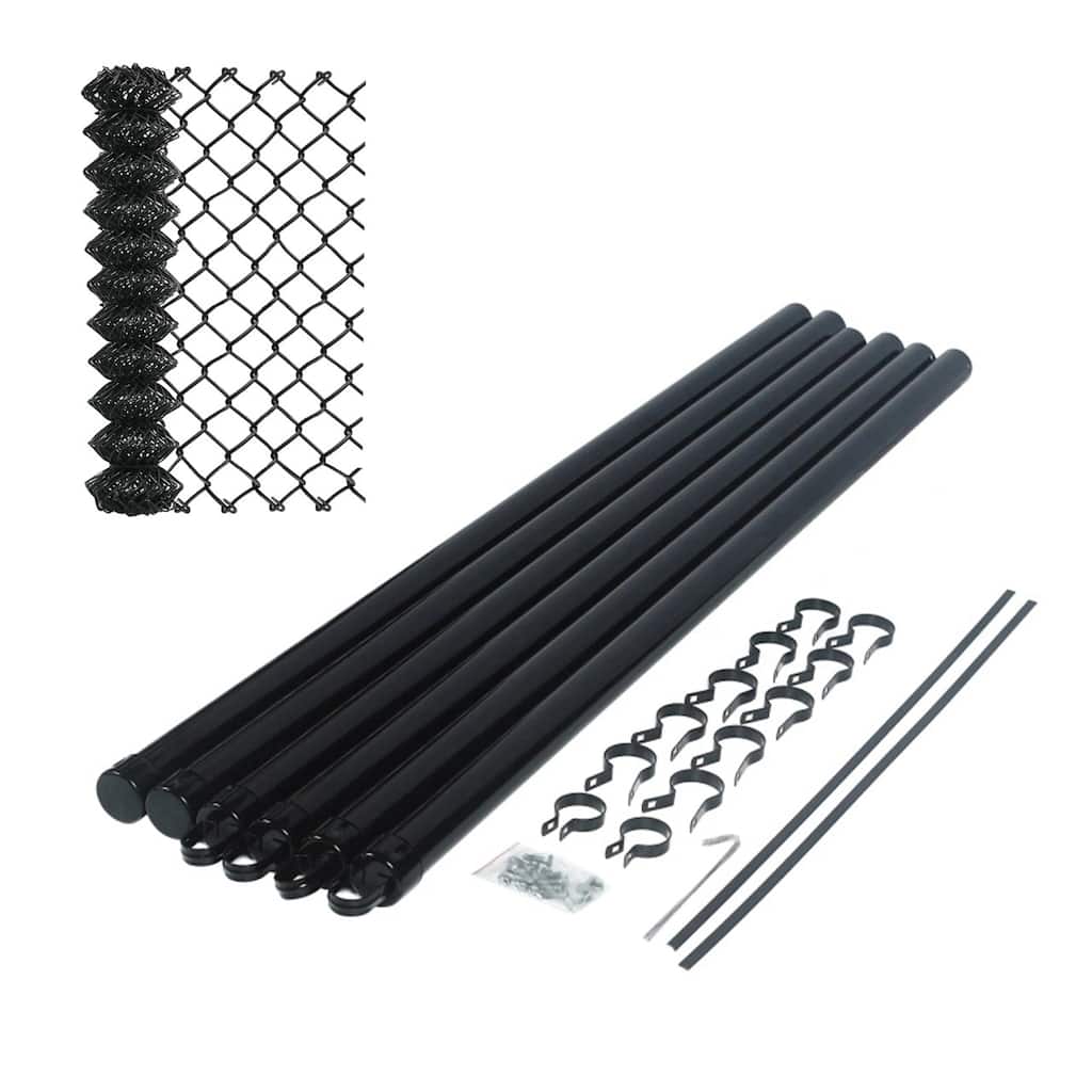 ALEKO 4x50 ft. Chain Link Fence Kit - Includes Posts & Hardware