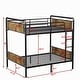 preview thumbnail 10 of 36, Heavy Duty Metal Bunk Bed,Industrial Detachable Bunkbeds with Safety Guard Rails ，Multiple Size