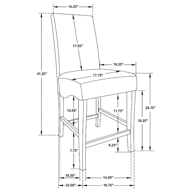 Stanton Grey Square Counter Height Dining Table Set