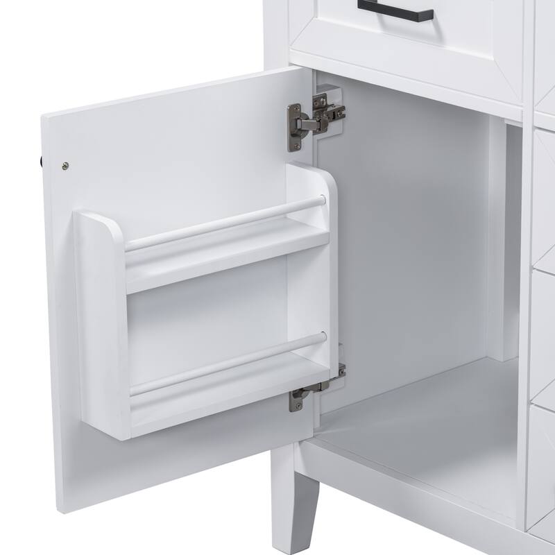 30" Bathroom Vanity with Solid Frame and MDF Board