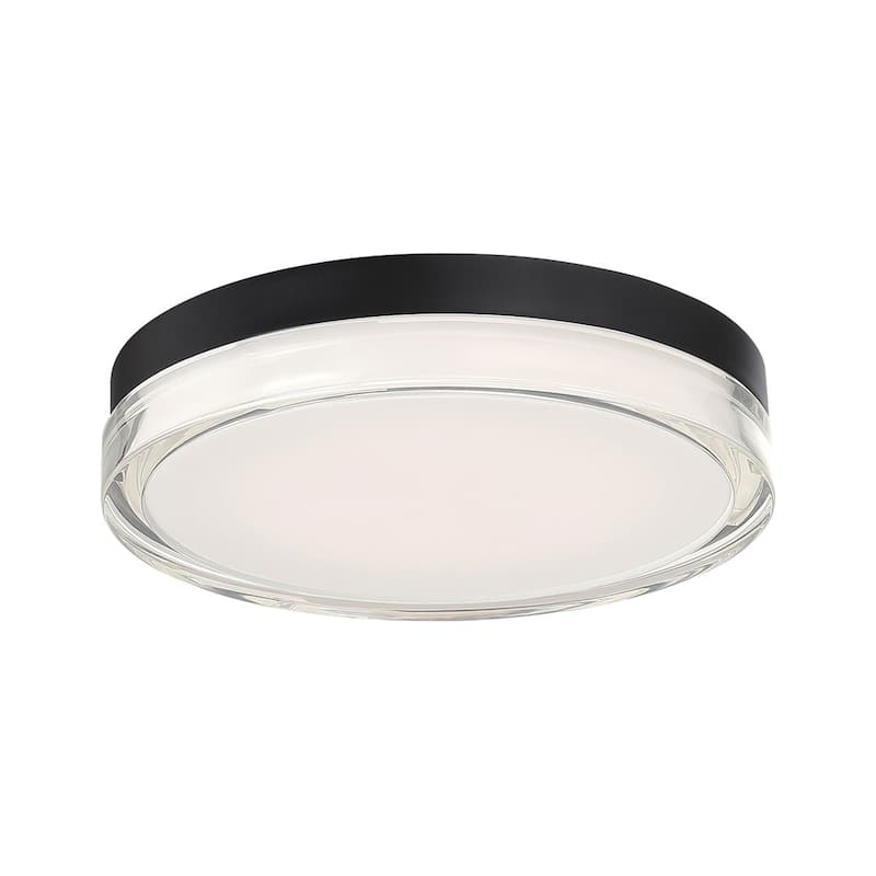 Pi 6in LED Round Flush Mount 2700K - Black-3500K - 12