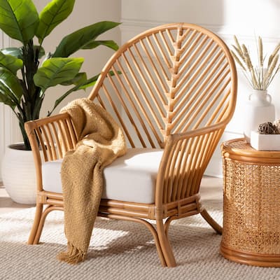 Lisabon Bohemian Light Honey Rattan Arm Chair