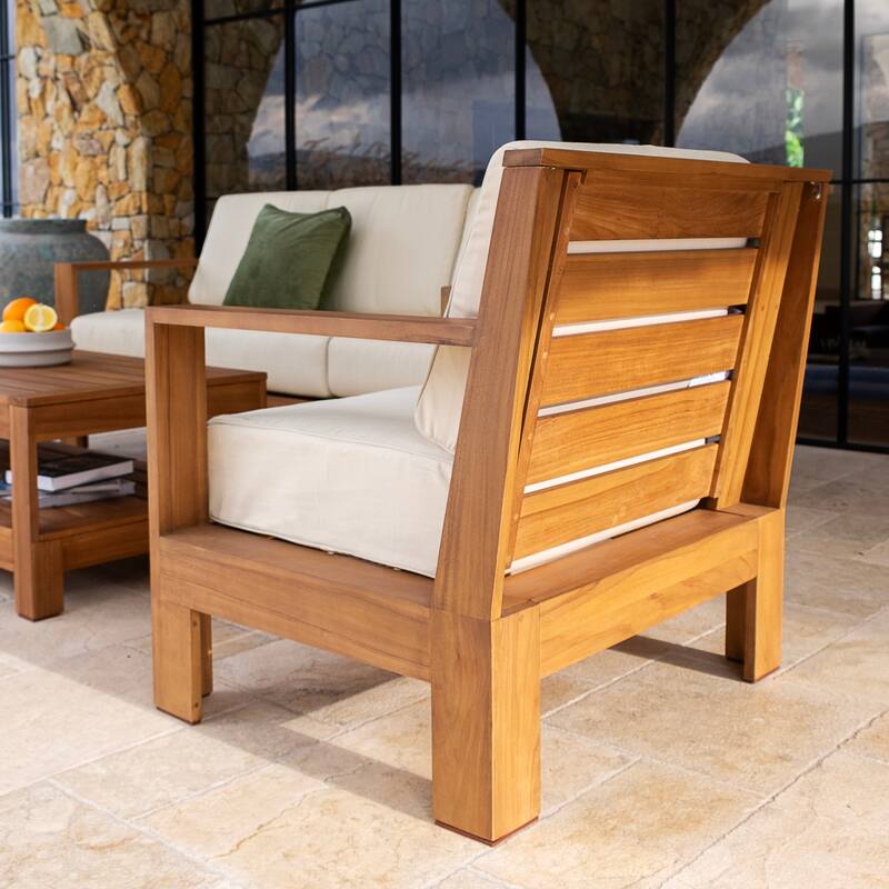 Cambridge Casual Logan 4-Piece Outdoor Conversation Set with Sunbrella Cushion