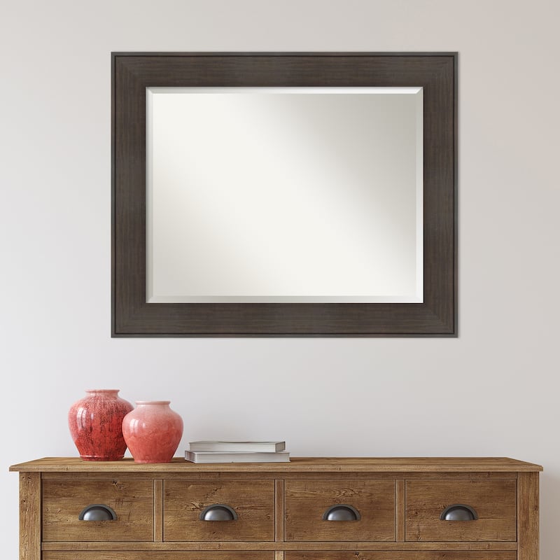 Beveled Bathroom Wall Mirror - William Frame