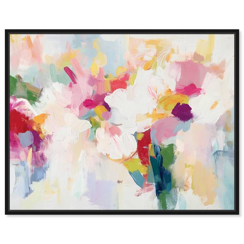 Saturated Colors I Canvas by Art Remedy - Black - 36" x 30"