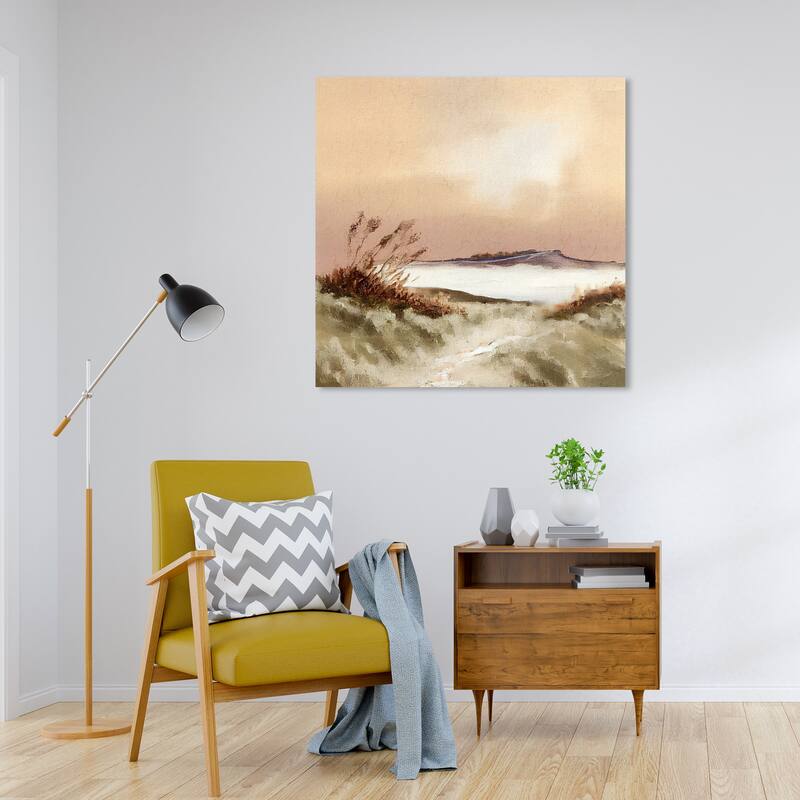 Wynwood Studio Nature and Landscape Landscape Brown and Amber Rustic Wall Art Canvas Print - 30 x 30
