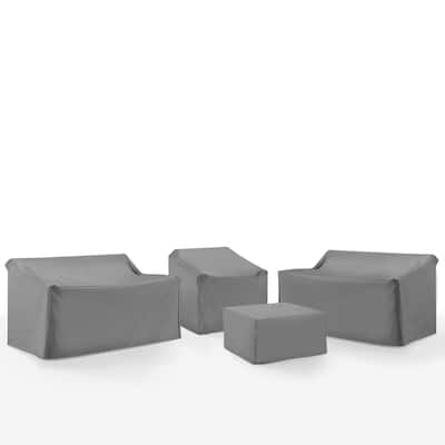 Crosley 4Pc Outdoor Sectional Furniture Cover Set