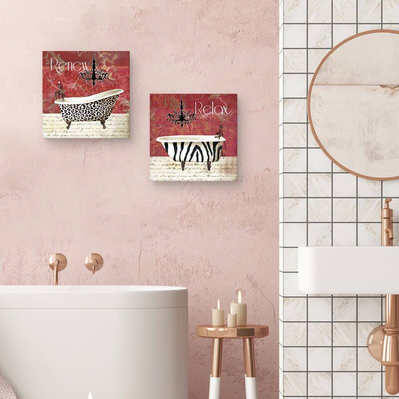Wild Bath by Carol Robinson Canvas Art Prints